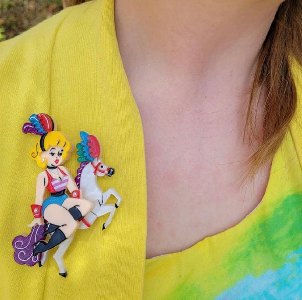 Enjoy the Ride Circus Brooch by Lipstick & Chrome