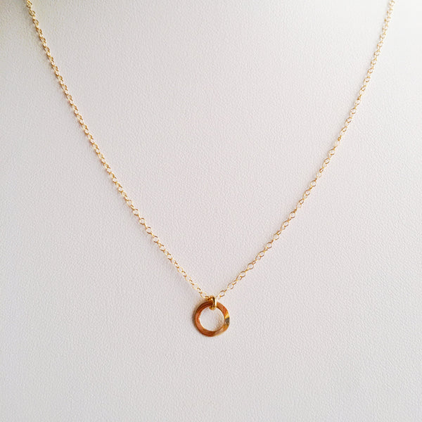 Infinite Circle - Handmade 14k Gold Filled Necklace - Astro Sapien