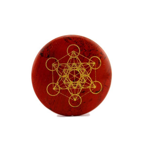 natural crystal carved stone flower of life pendulum reiki chakra metatrone's cube healing crystal pendulum spiritual jewelry - Astro Sapien