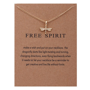 Free Spirit Dragonfly Pendant Necklace - Astro Sapien