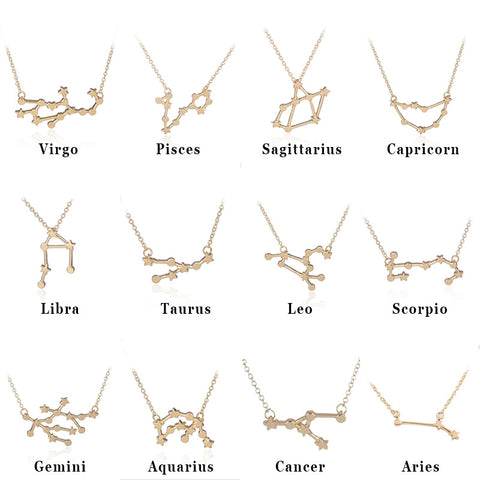 Star Constellations Zodiac Sign Astrology Pendant Necklace - Astro Sapien